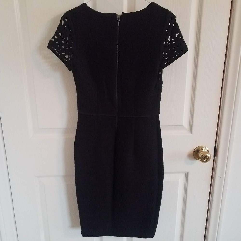 Maeve Black & Beige Pencil Dress - Picture 5 of 8